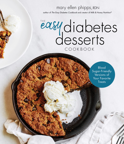 The Easy Diabetes Desserts Book: Blood Sugar-Friendly Versions of Your Favorite Treats book cover by Mary Ellen Phipps