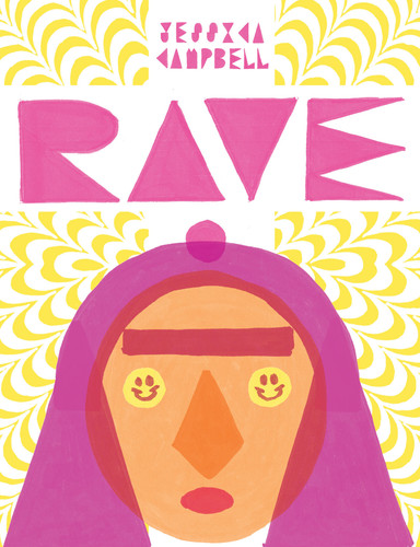 Rave book cover by Jessica Campbell
