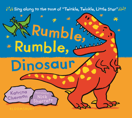 Rumble, Rumble, Dinosaur (New Nursery Rhymes) book cover by Katrina Charman