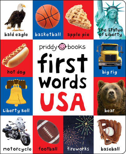First 100 Words USA: A padded book—perfect for little hands to hold (First 100) book cover by Priddy Books