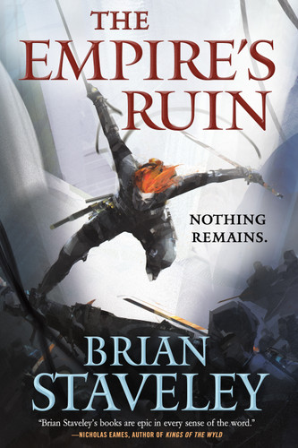 The Empire's Ruin (Ashes of the Unhewn Throne #1) book cover by Brian Staveley