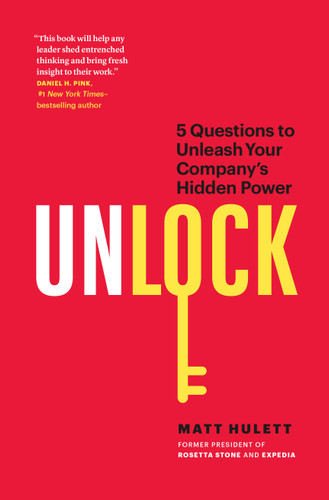 Unlock: 5 Questions to Unleash Your Company's Hidden Power book cover by Matt Hulett
