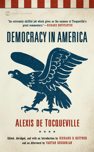 Democracy in America book cover by Alexis de Tocqueville