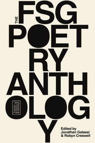 The FSG Poetry Anthology book cover by 