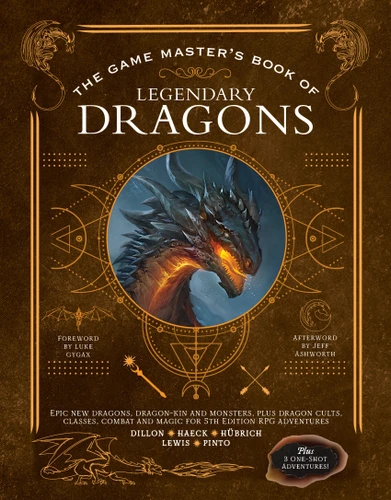 The Game Master's Book of Legendary Dragons: Epic new dragons, dragon-kin and monsters, plus dragon cults, classes, combat and magic for 5th Edition RPG adventures book cover by Aaron Hübrich, Dan Dillon, Cody C. Lewis, James J. Haeck, Jim Pinto
