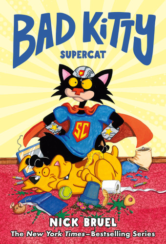 Bad Kitty: Supercat (Graphic Novel) (Bad Kitty) book cover by Nick Bruel
