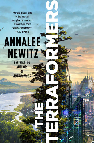 The Terraformers book cover by Annalee Newitz