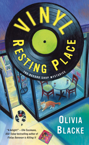 Vinyl Resting Place: The Record Shop Mysteries book cover by Olivia Blacke