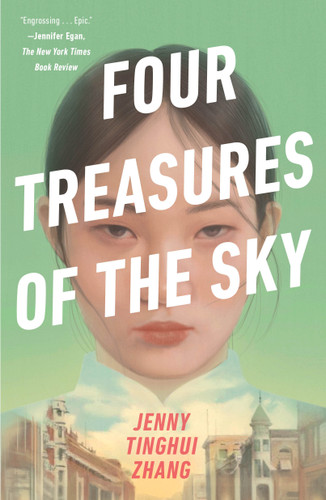 Four Treasures of the Sky: A Novel book cover by Jenny Tinghui Zhang