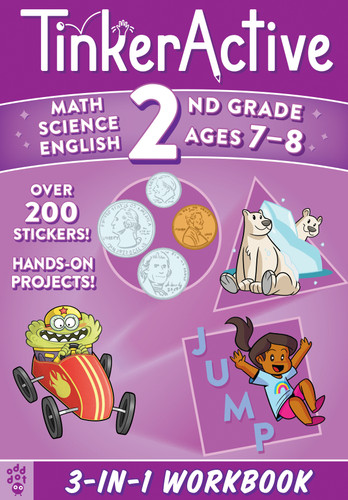 TinkerActive 2nd Grade 3-in-1 Workbook: Math, Science, English Language Arts (TinkerActive Workbooks) book cover by Enil Sidat, Megan Hewes Butler