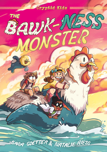 Cryptid Kids: The Bawk-ness Monster: A Graphic Novel (Cryptid Kids #1) book cover by Natalie Riess, Sara Goetter