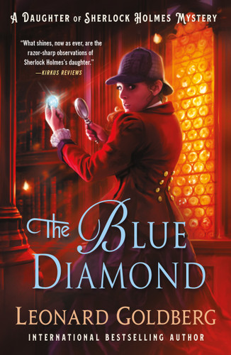 The Blue Diamond: A Daughter of Sherlock Holmes Mystery book cover by Leonard Goldberg