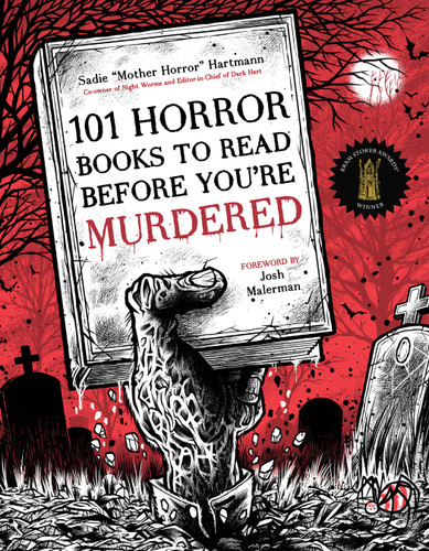 101 Horror Books to Read Before You're Murdered book cover by Sadie Hartmann