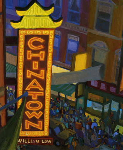 Chinatown book cover by William Low