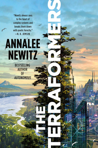 The Terraformers book cover by Annalee Newitz