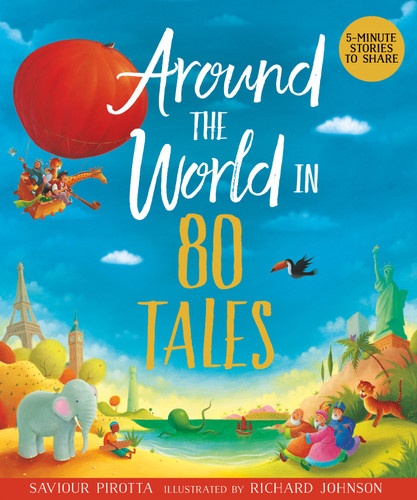 Around the World in 80 Tales book cover by Saviour Pirotta