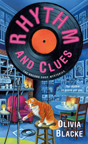 Rhythm and Clues: The Record Shop Mysteries book cover by Olivia Blacke