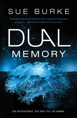 Dual Memory book cover by Sue Burke
