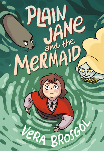 Plain Jane and the Mermaid book cover by Vera Brosgol