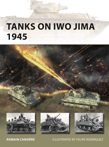 Tanks on Iwo Jima 1945 (New Vanguard #329) book cover by Romain Cansière