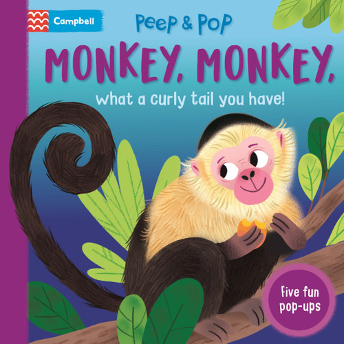 Monkey, Monkey, What A Curly Tail You Have! (Peep and Pop) book cover by Campbell Books