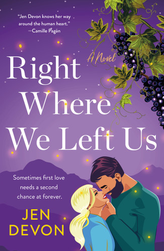 Right Where We Left Us: A Novel book cover by Jen Devon
