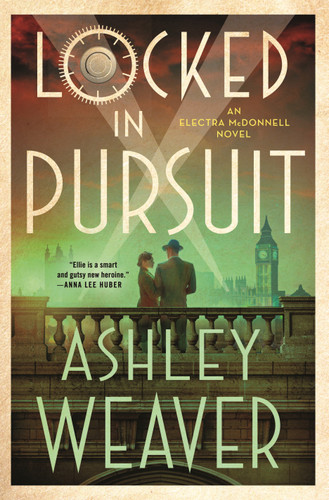 Locked in Pursuit: An Electra McDonnell Novel (Electra McDonnell Series #4) book cover by Ashley Weaver