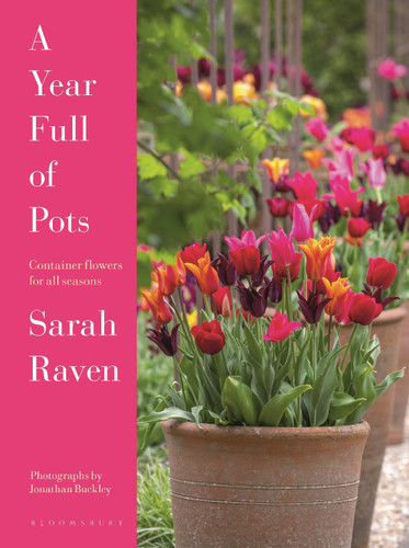A Year Full of Pots: Container Flowers for All Seasons book cover by Sarah Raven
