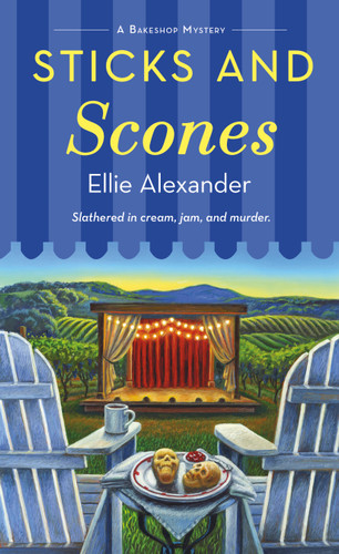 Sticks and Scones: A Bakeshop Mystery book cover by Ellie Alexander