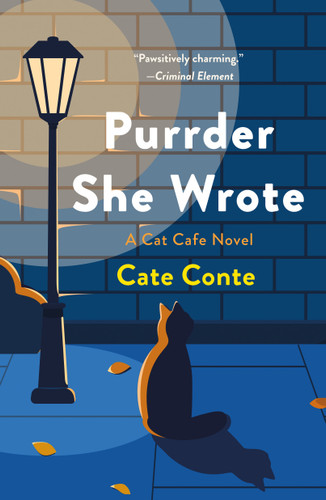 Purrder She Wrote: A Cat Cafe Mystery (Cat Cafe Mystery Series #2) book cover by Cate Conte