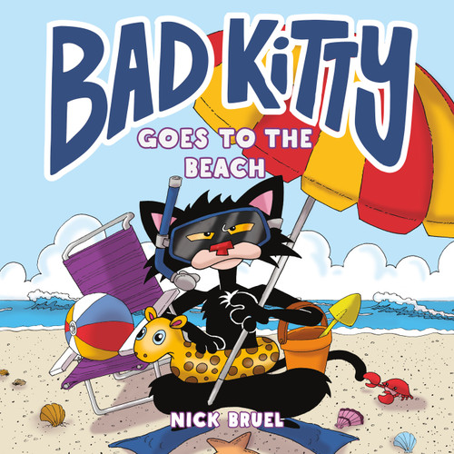 Bad Kitty Goes to the Beach (Bad Kitty) book cover by Nick Bruel