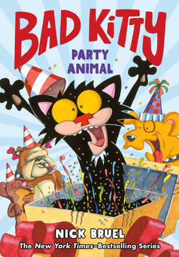 Bad Kitty: Party Animal (Graphic Novel) (Bad Kitty) book cover by Nick Bruel