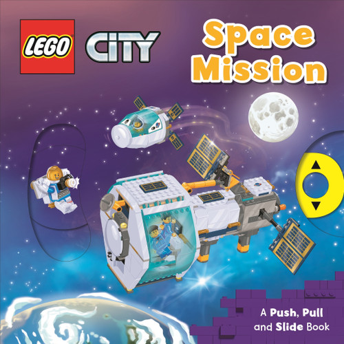 LEGO® City. Space Mission: A Push, Pull and Slide Book book cover by AMEET Studio, Macmillan Children's Books