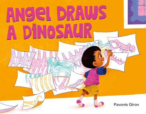 Angel Draws a Dinosaur book cover by Pavonis Giron