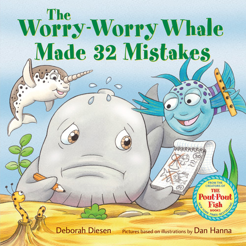 The Worry-Worry Whale Made 32 Mistakes book cover by Deborah Diesen