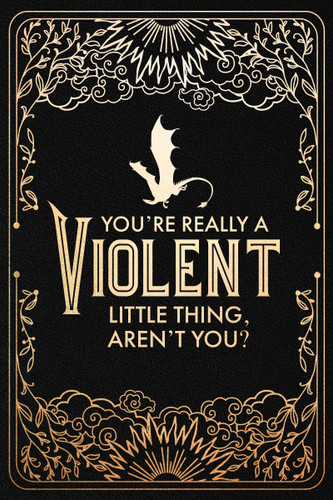 Official Fourth Wing Journal: Violent Little Thing Edition with Lined Pages book cover by Rebecca Yarros