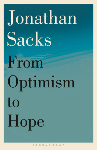 From Optimism to Hope book cover by Jonathan Sacks