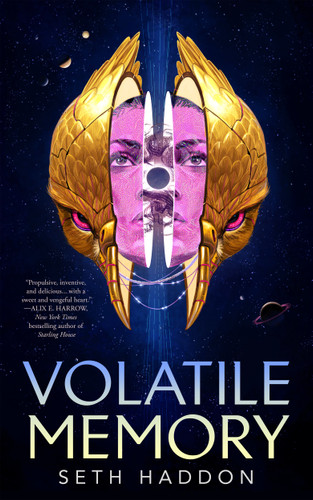 Volatile Memory book cover by Seth Haddon