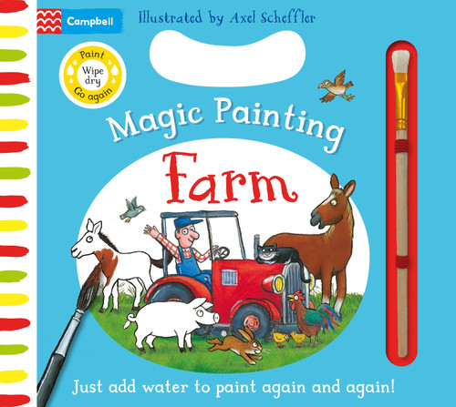 Farm Magic Painting: Just add water to paint again and again! (Campbell Axel Scheffler) book cover by Campbell Books