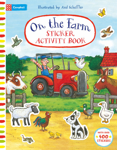 On The Farm Sticker Activity Book (Campbell Axel Scheffler) book cover by Campbell Books