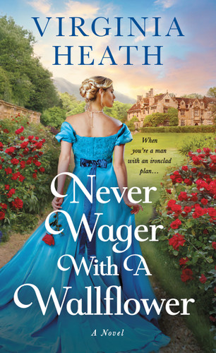 Never Wager with a Wallflower: A Novel book cover by Virginia Heath