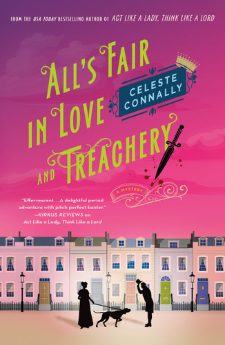 All's Fair in Love and Treachery: A Mystery (Lady Petra Inquires #2) book cover by Celeste Connally
