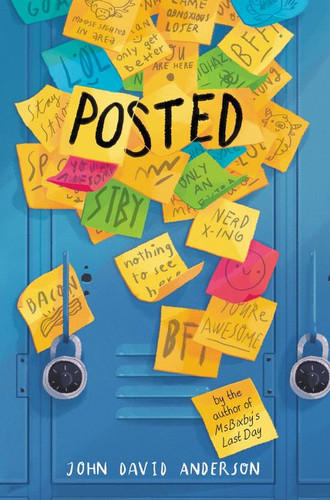 Posted book cover by John David Anderson