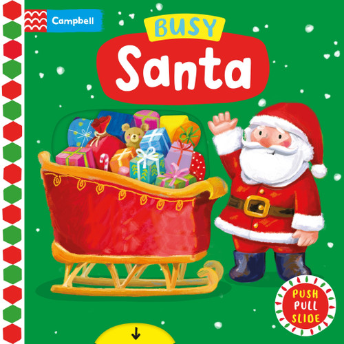 Busy Santa: A Push, Pull, Slide Book - the perfect Christmas gift for toddlers! (Busy Books) book cover by Campbell Books
