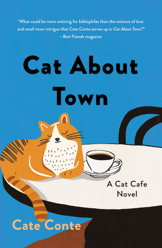 Cat About Town: A Cat Cafe Novel (Cat Cafe Mystery Series #1) book cover by Cate Conte