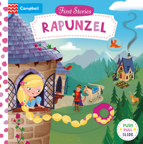 Rapunzel: A Push, Pull, Slide Book (First Stories) book cover by Campbell Books