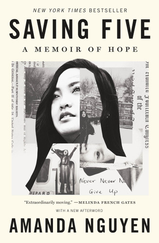 Saving Five: A Memoir of Hope book cover by Amanda Nguyen