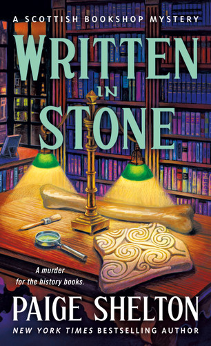 Written in Stone: A Scottish Bookshop Mystery book cover by Paige Shelton