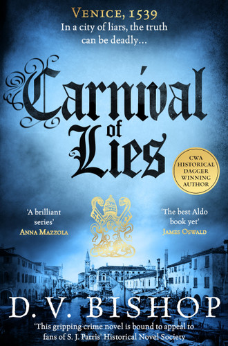 Carnival of Lies (Cesare Aldo series #5) book cover by D. V. Bishop