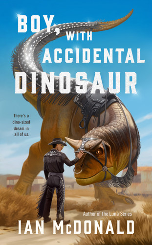 Boy, with Accidental Dinosaur book cover by Ian McDonald